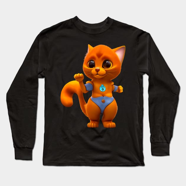 Adorable, Cool, Cute Cats and Kittens 24 Long Sleeve T-Shirt by The Black Panther